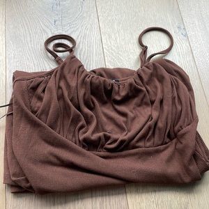 pacsun brown dress with tags size small